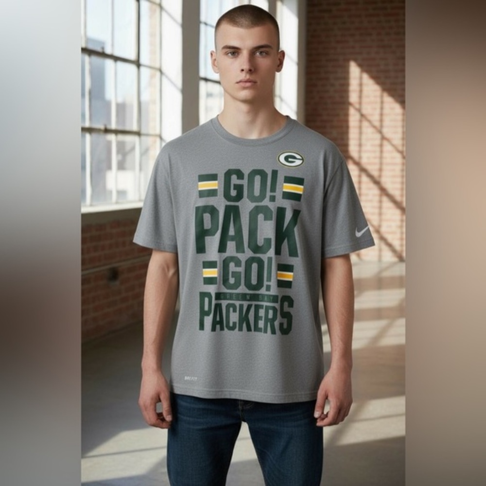 NWOT Nike NFL Green Bay Packers Dri-FIT Shirt – Men's Small